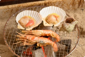 写真：地元の食材