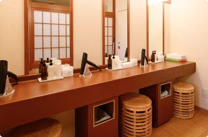 写真：女性洗面所