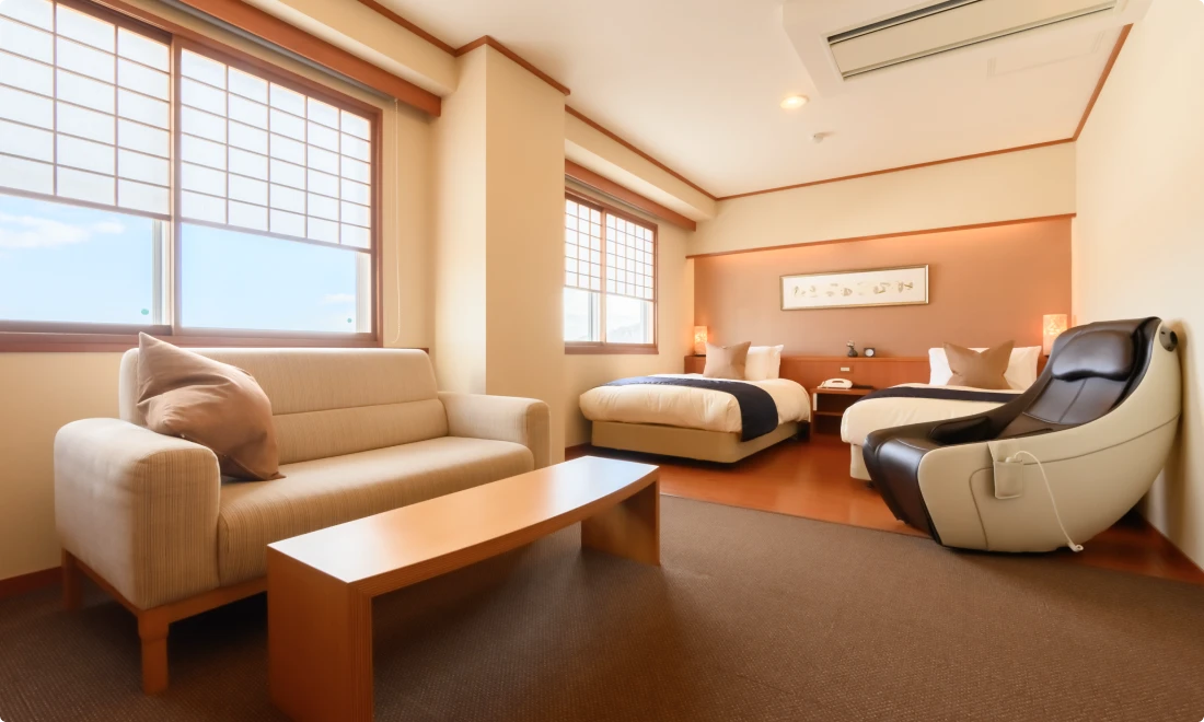 写真：声花フロア モダンツイン