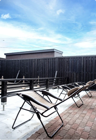 外気浴スペース